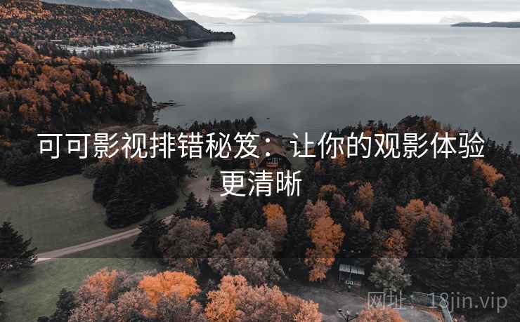 可可影视排错秘笈：让你的观影体验更清晰